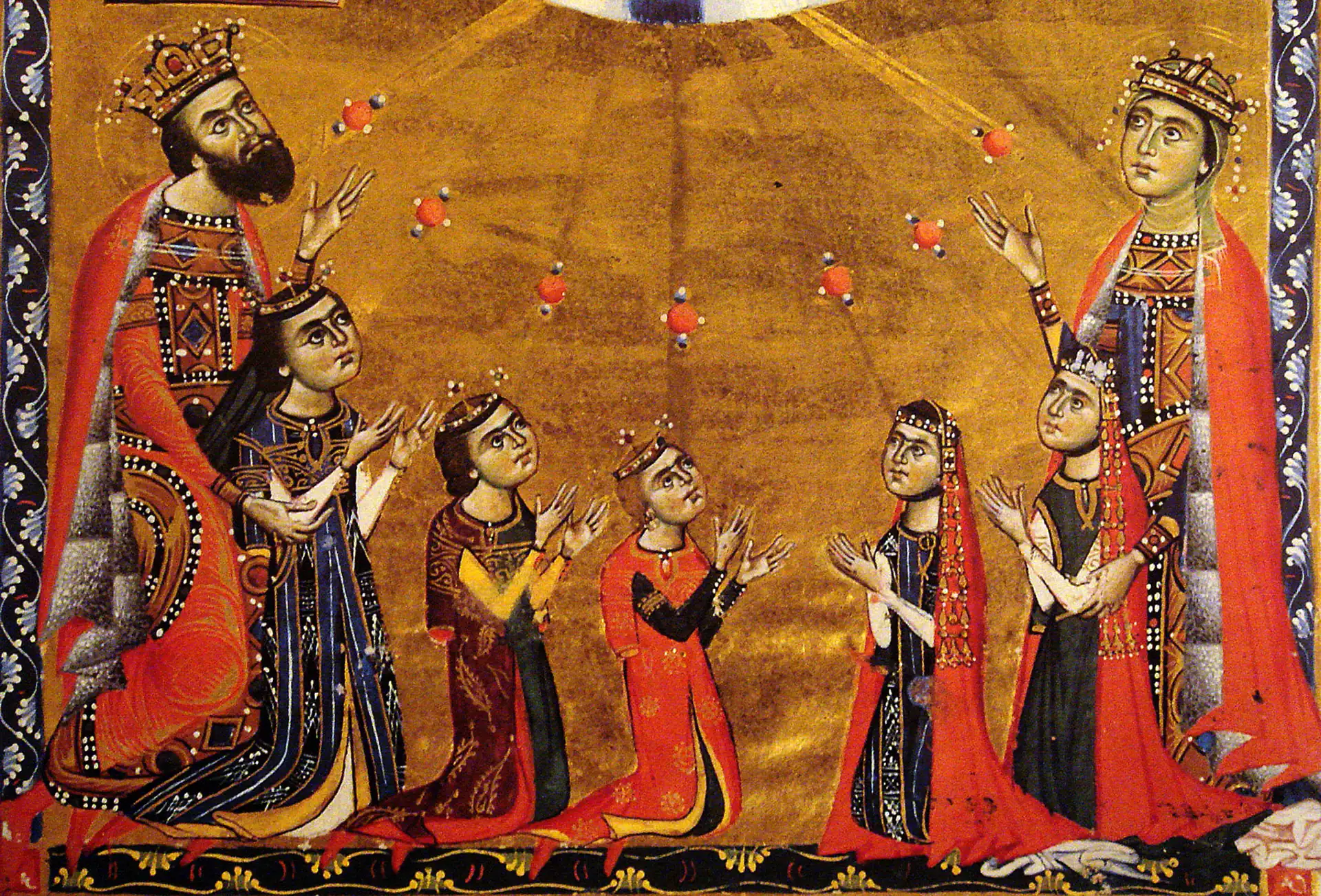 Leon II, Queen Guerane, and Their Five Children