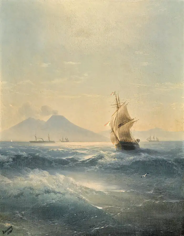 The Bay of Naples with Mount Vesuvius