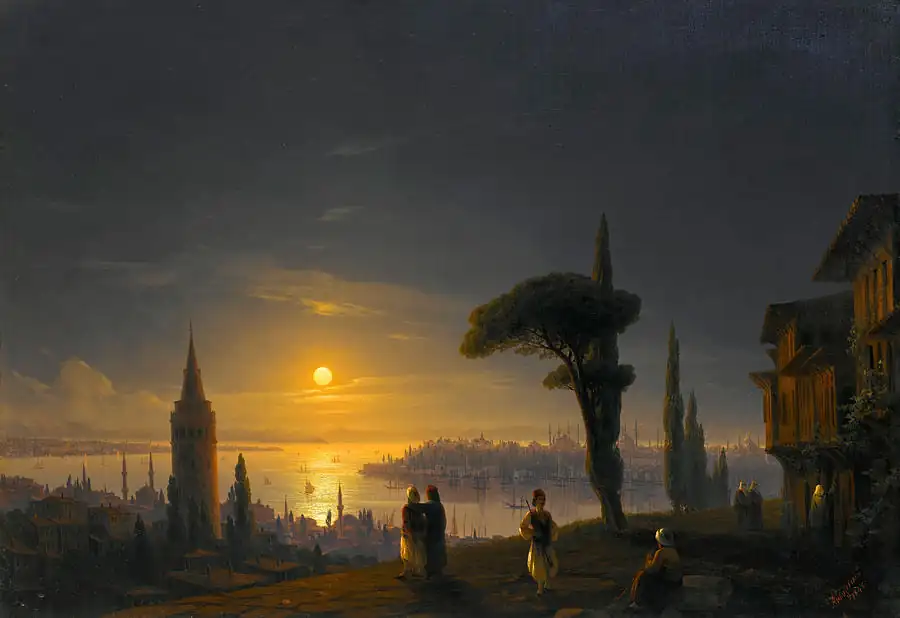 The Galata Tower by Moonlight