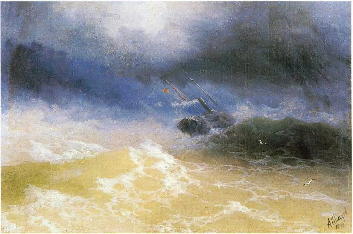 Ураган на море