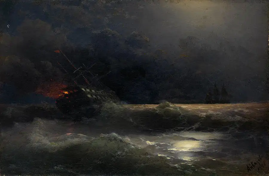 The Burning Ship (an episode of the Russian-Turkish war)