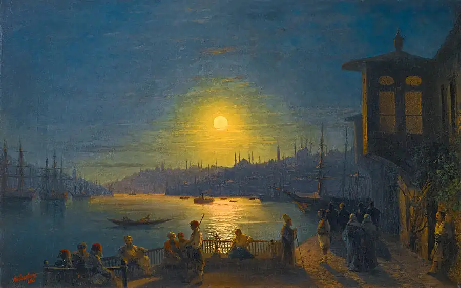 Moonrise over the Golden Horn