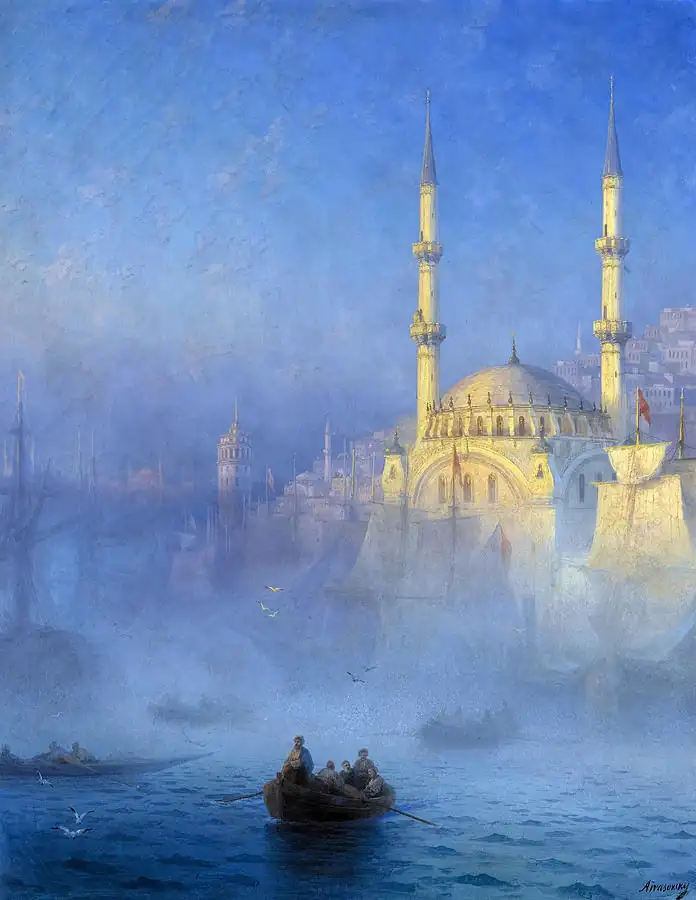 Constantinople Mosque of Top Kahne Nusretiye Mosque in Tophane Istanbul