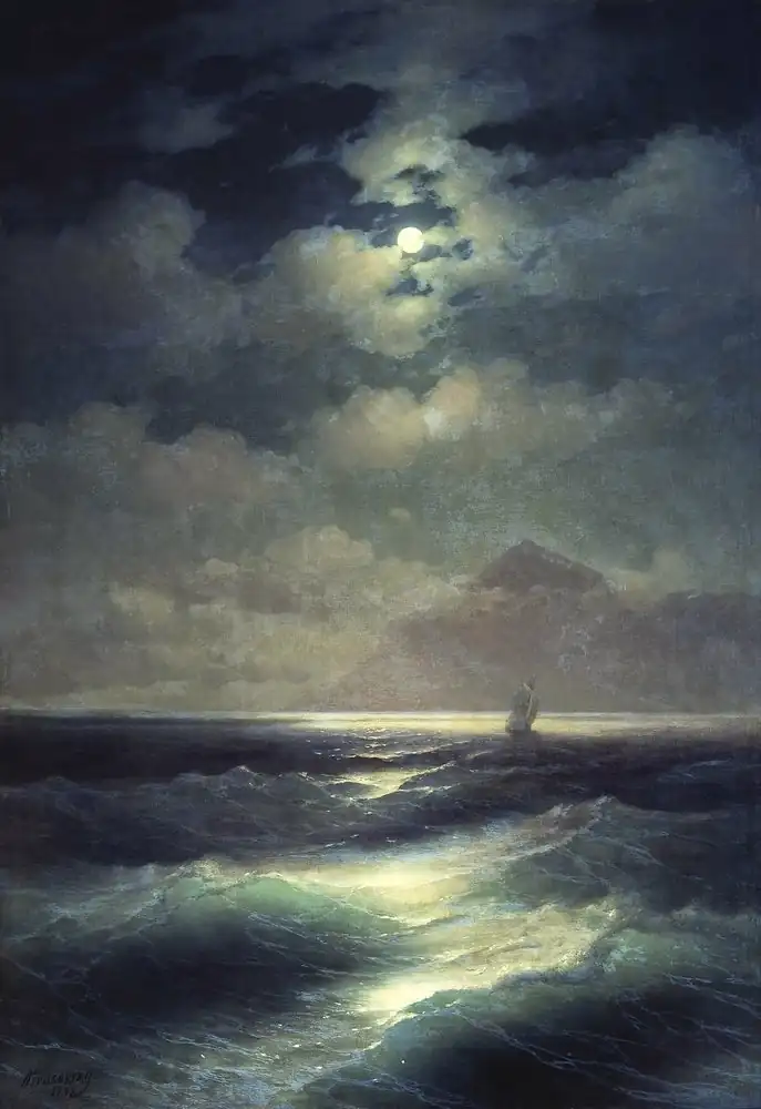 Sea view by Moonlight