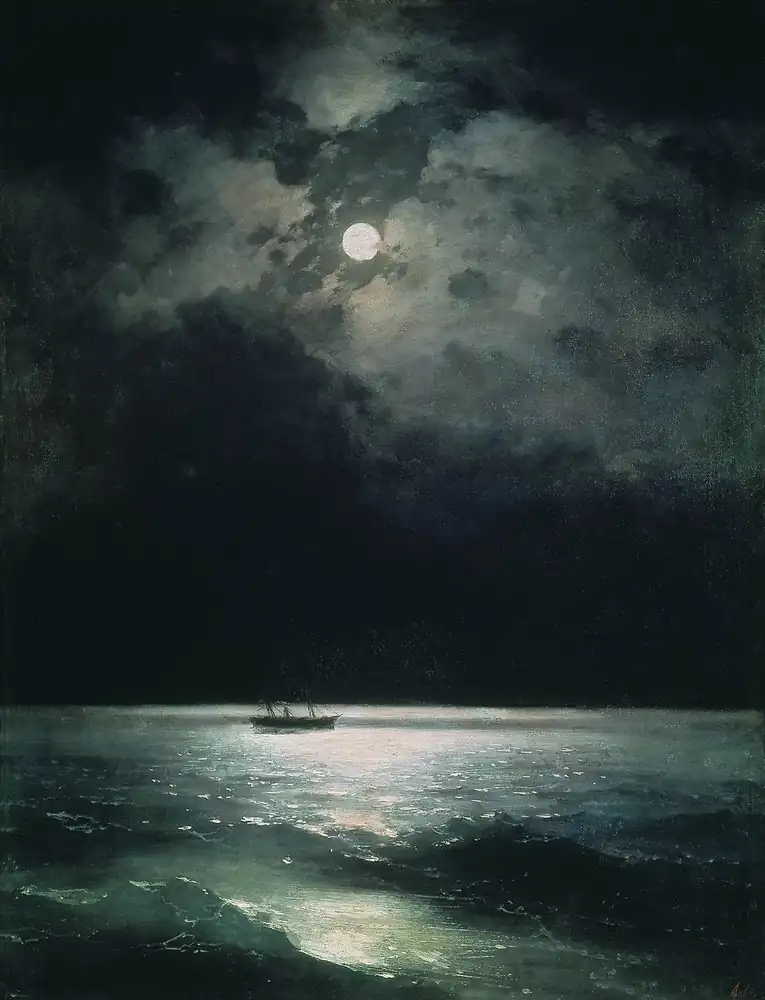The Black Sea at night