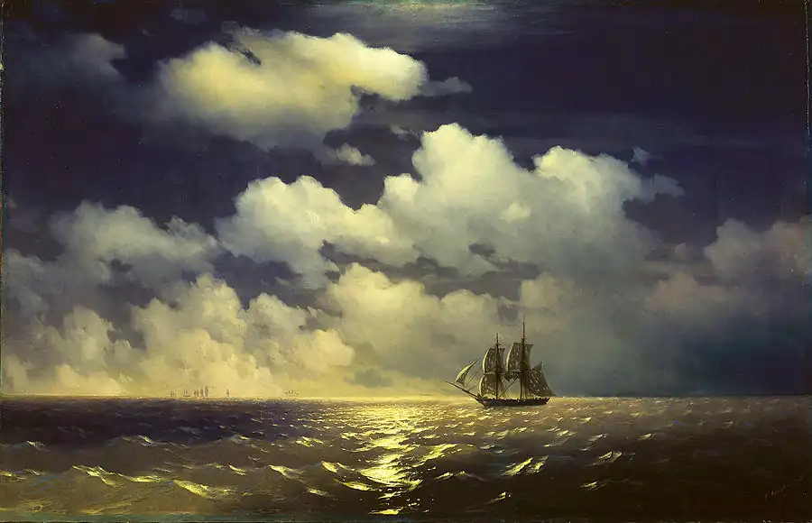 The Brig Mercury Encounter After Defeating Two Turkish Ships of the Russian Squadron