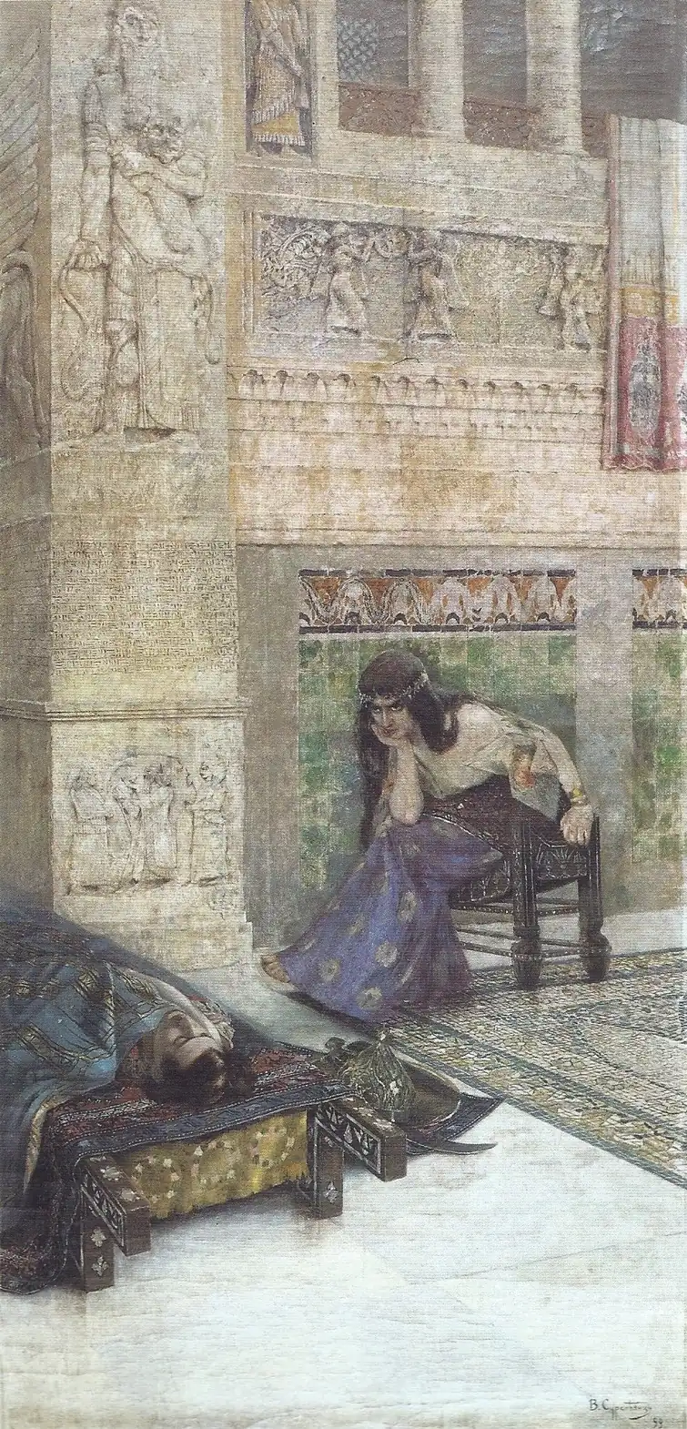 Semiramis and dead Ara the Beautiful