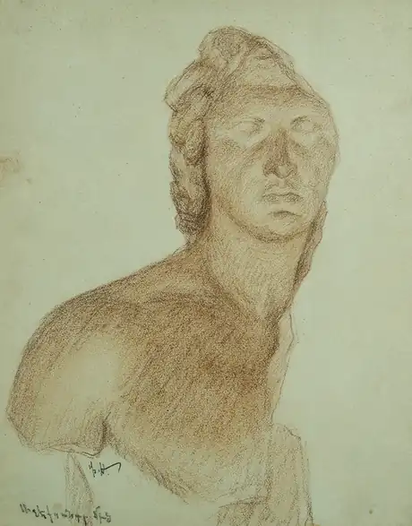 Рисунок карандашом. Великая скульптура