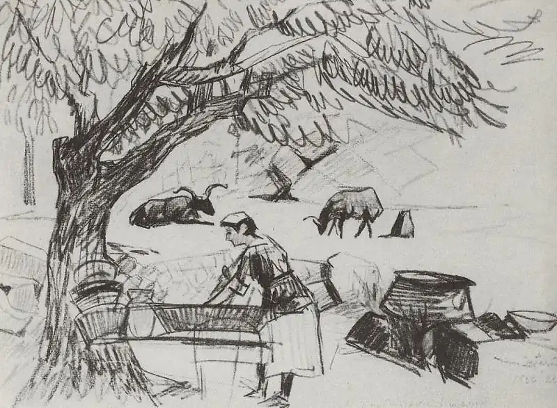 In the garden