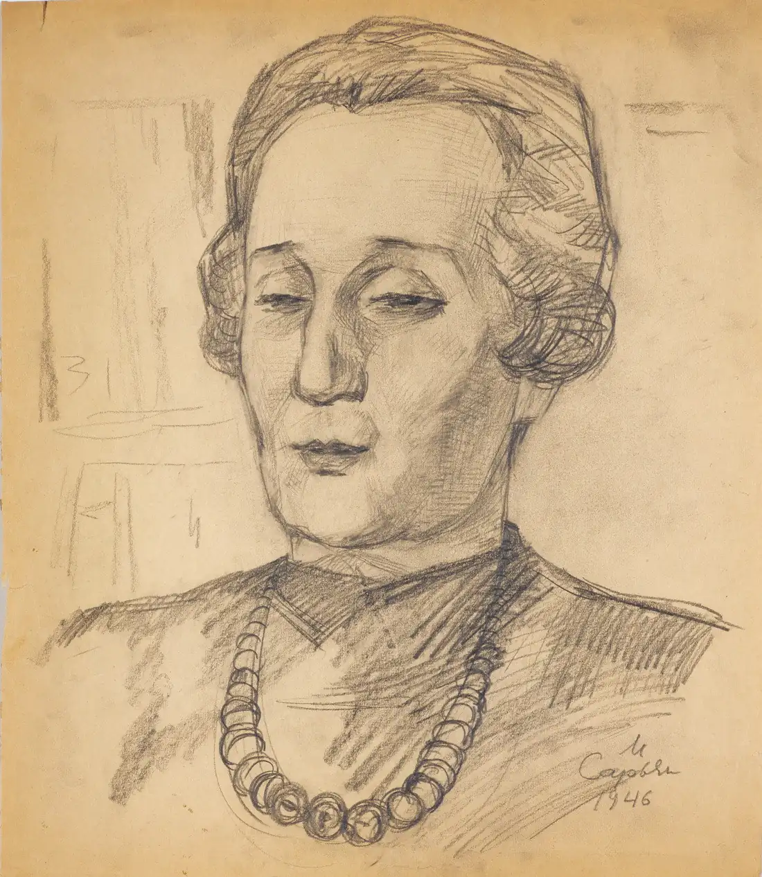 Portrait of Anna Akhmatova