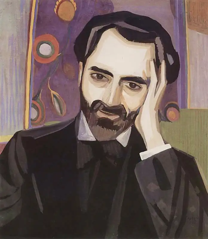 Portrait of the poet Alexander Tsaturyan