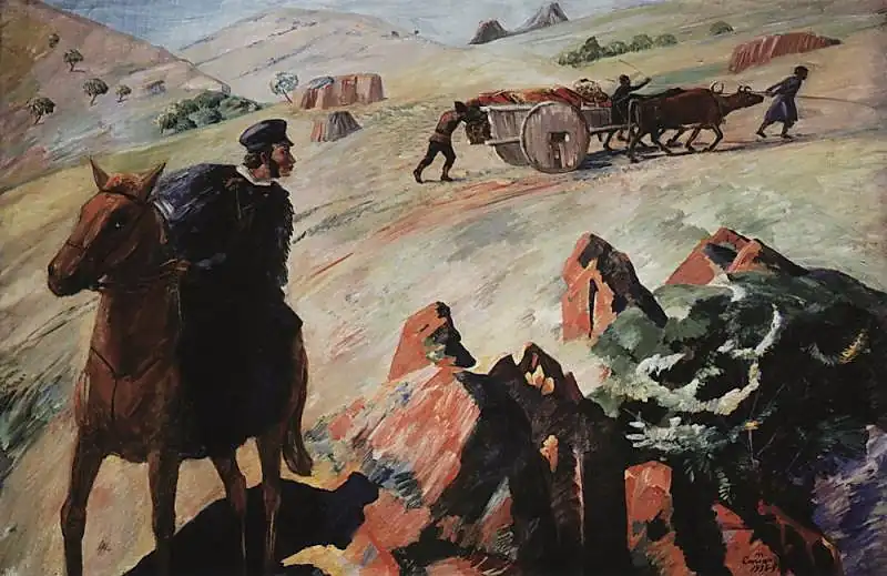 Պուշկինի հանդիպումը Գրիբոյեդովի կառքի հետ