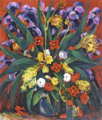 Still Life with Irises and Poppies
