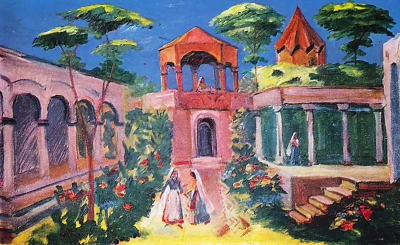 Эскиз к опере А. Спендиарова «Алмаст»