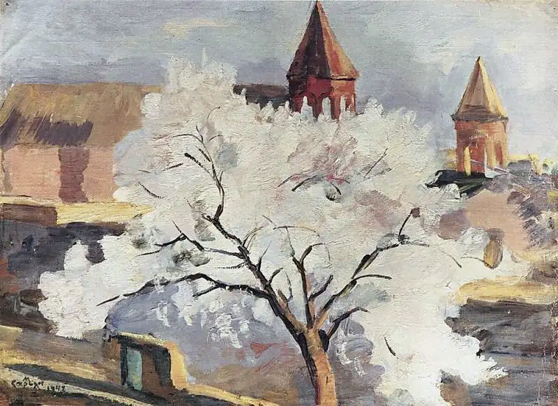 Ծաղկող ծիրանենի