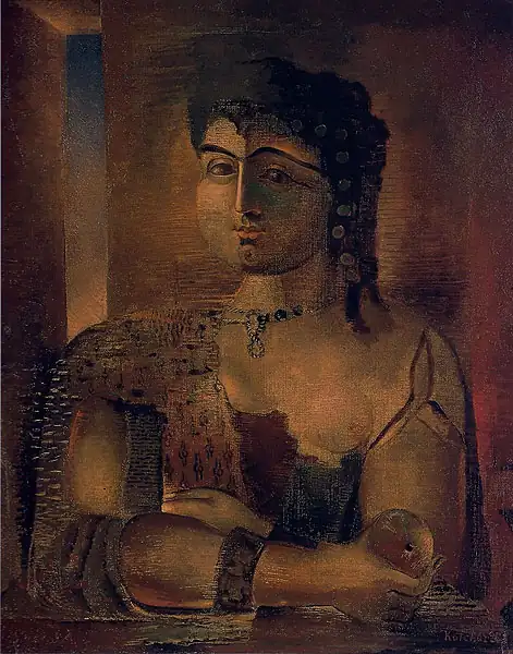 A Woman with An Apple
