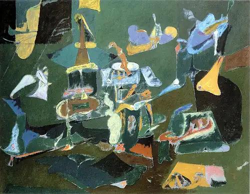 Dark Green Painting