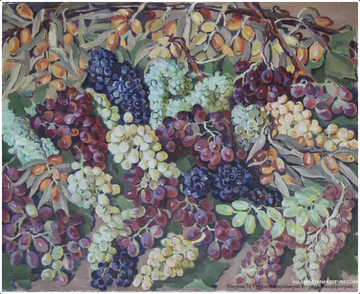 Grapes on the ground